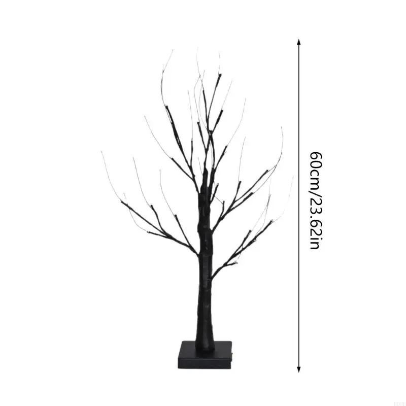 Beleuchteter LED-Kunststoff-Halloween-Baum-Ornament, batteriebetrieben, USB-betrieben, Festival-Dekoration für Zuhause B03E – Detail 6