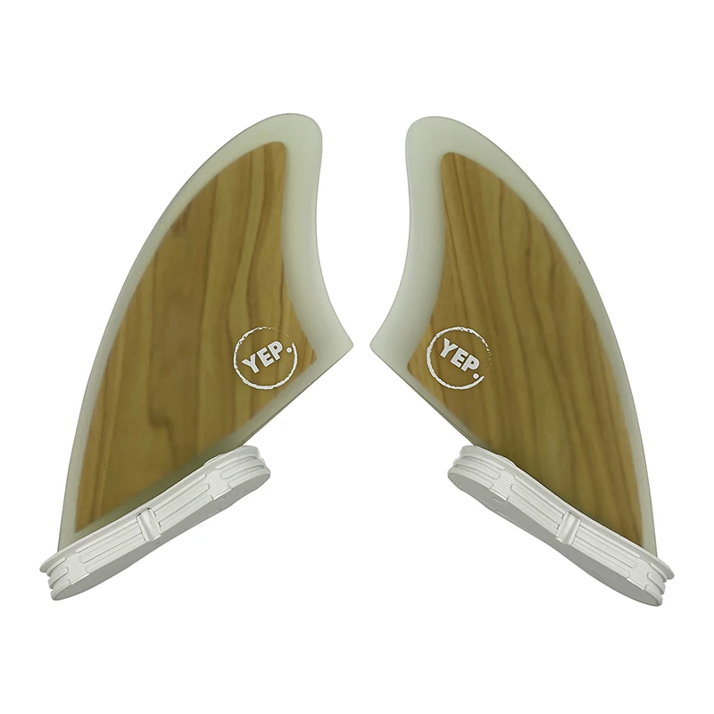 Surf Fins For UPSURF FCS 2 Fin Box Bamboo Veneer Quilhas Thruster(2 Fins) Fibreglass Performance Core Surfboard Fins Funboard