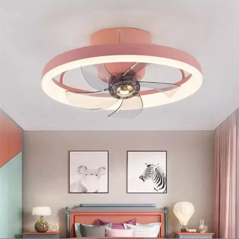 Modern Shake Your Head Fan Bedroom Ceiling Lamp Originality Intelligent LED Chandelier Personality Indoor Decorate Luminaires