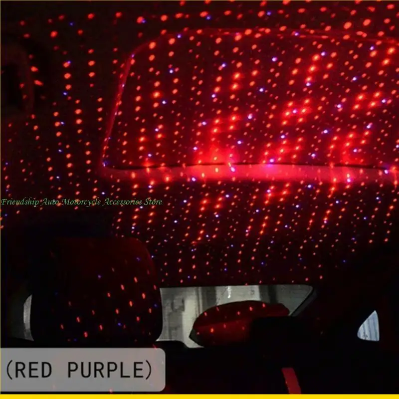 Szch USB Night Light, Star Projector Night Light, Romantic Interior Auto Lights, Portable Auto Roof Lights Decoration