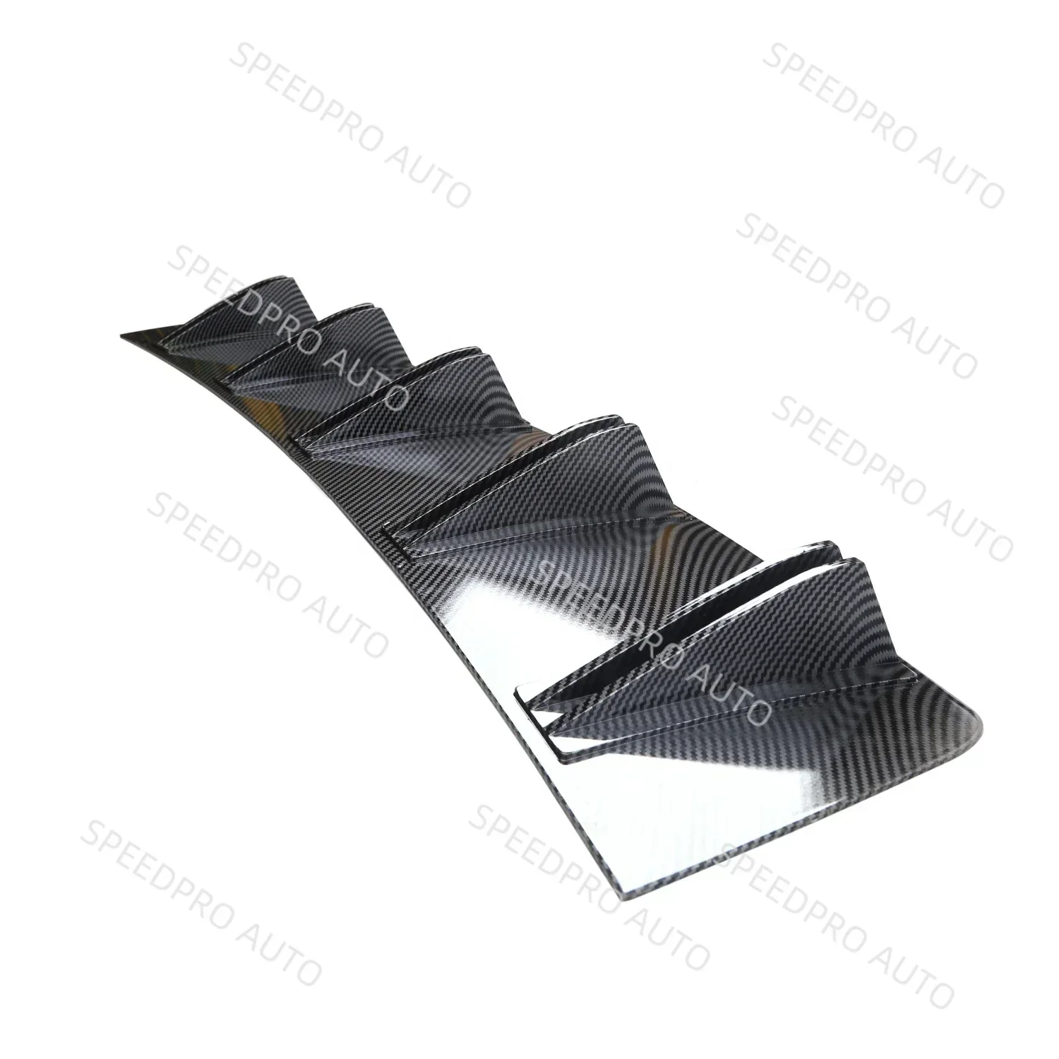 Rear Diffuser 5 Fins Shark Bumper Splitter Spoiler Lip For T0yota Celica GT Car Auto Body Kit Accessories Black Cover - view 6