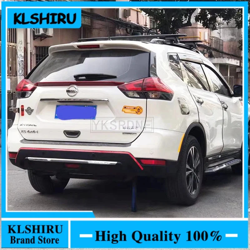 KLSHIRU For nissan Rogue X-Trail 2014-2021 Colorful Rear Boot Trunk Lid Middle Spoiler Wing Back Boot Lip Cover Car Styling