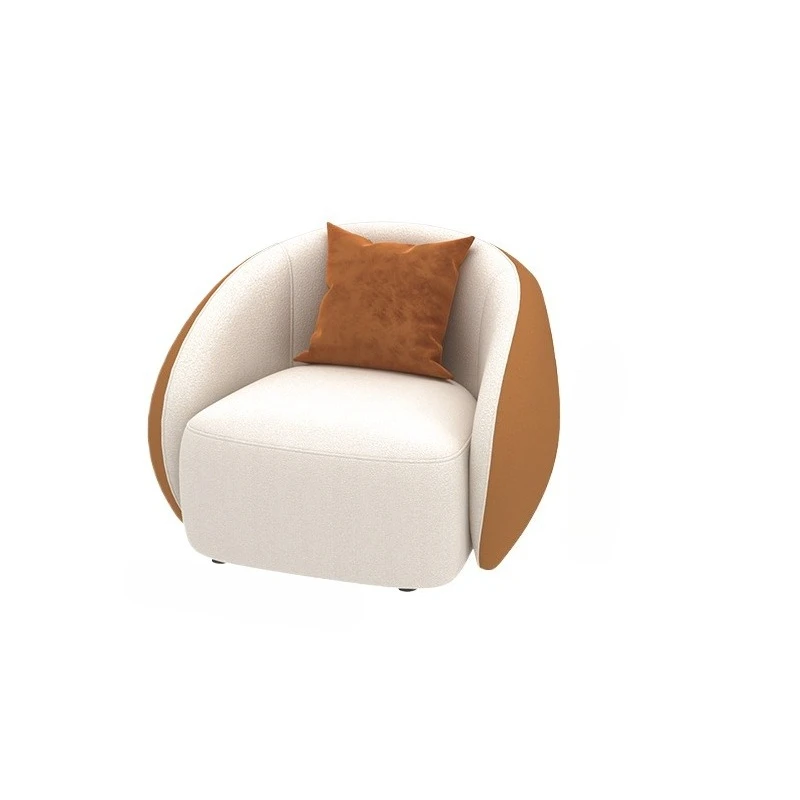 

Minimalist corner area curved reception sofa, living room light luxury technology fabric sofa