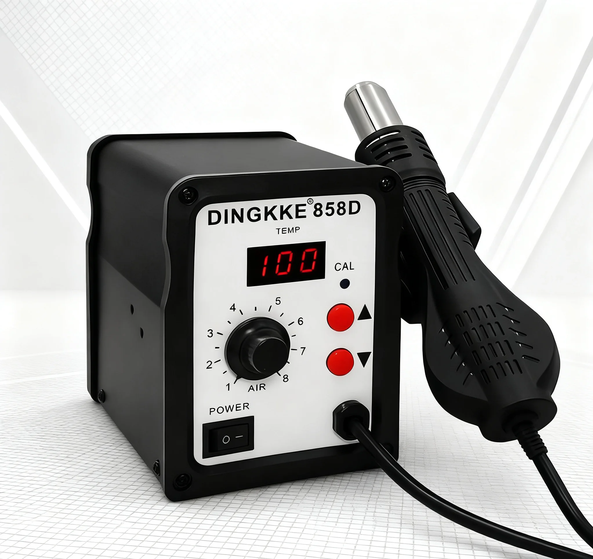 

Heat Gun 858D 700W BGA Rework Solder Station SMD SMT Soldering Hot Air Gun Station 220V / 110V For Electronics Repairs