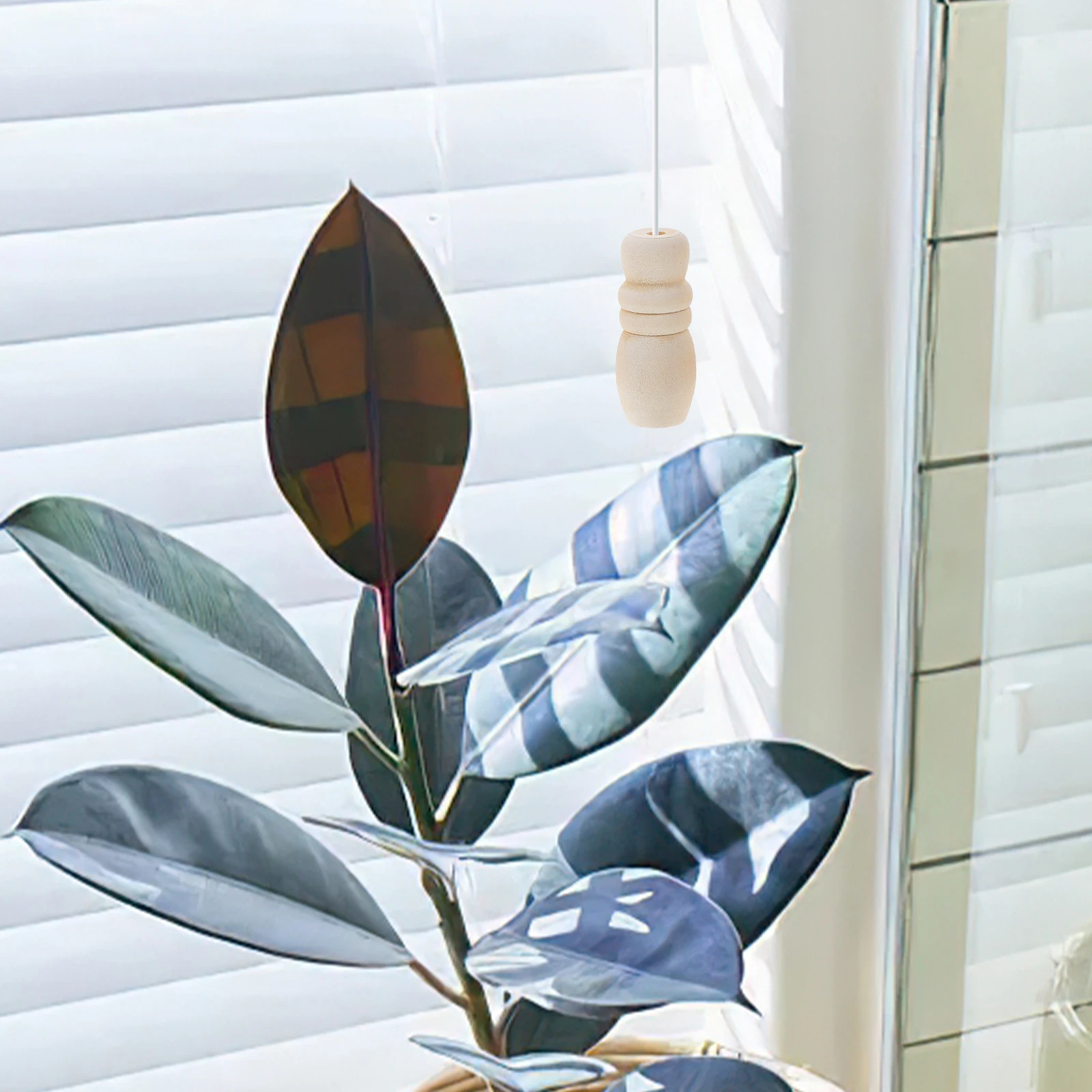 6 قطعة المقابض الخشبية أعمى سحب استبدال نهاية شرابة الستار تسحب للداخلية في الهواء الطلق الستائر الأسطوانة ظلال اكسسوارات الديكور