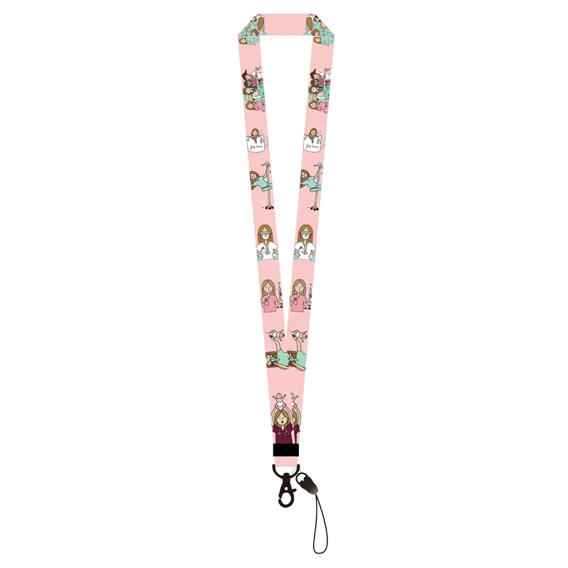 Arzt- und Krankenschwester-Schlüsselband für Schlüsselanhänger, Hebamme-Uterus-Halsband, Ausweishalter, Schlüsselanhänger, Schlüsselhalter-Zubehör – Detail 7