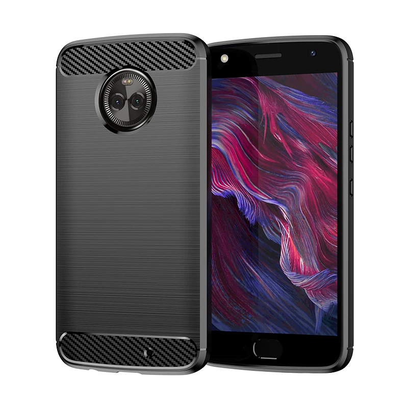 Shockproof Matte Case For Moto X4 Soft Phone Cover Silicone Brushed Cases For moto x4 Carbon Fiber Case