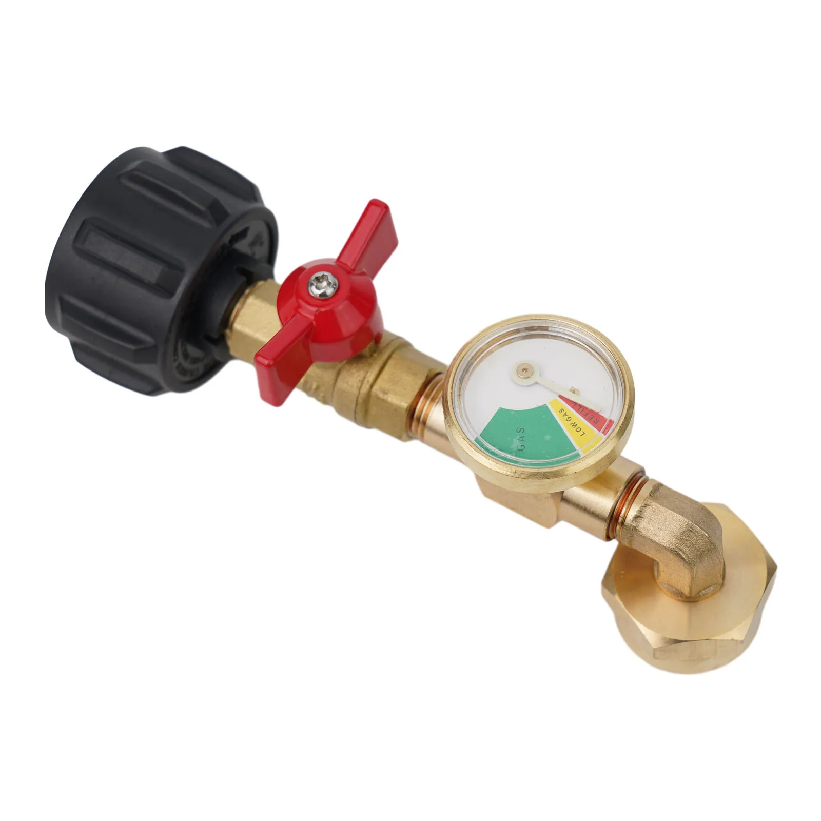 صمام التحكم محول البروبان محول ملء الكوع خفيفة الوزن ON-Off المحمولة QCC-1 استبدال محول الملء