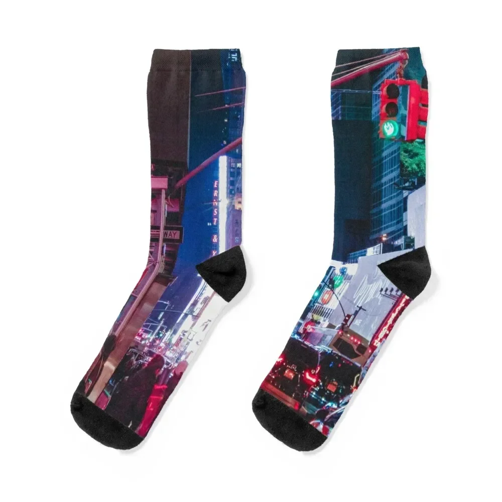 The City That Never Sleeps Socks Antiskid soccer Climbing summer Christmas Socks For Men Women's