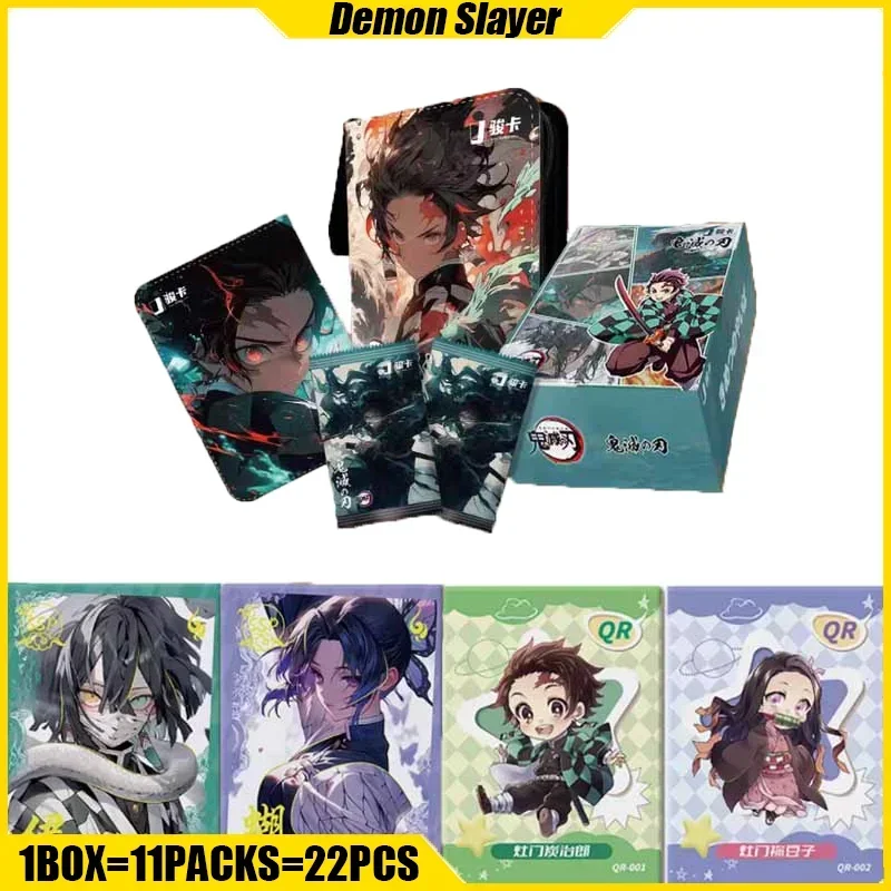 

Junka Demon Slayer Cards Kamado Tanjirou Anime Collection Cards Mistery Box Board Games Toys Birthday Gifts for Boys and Girls