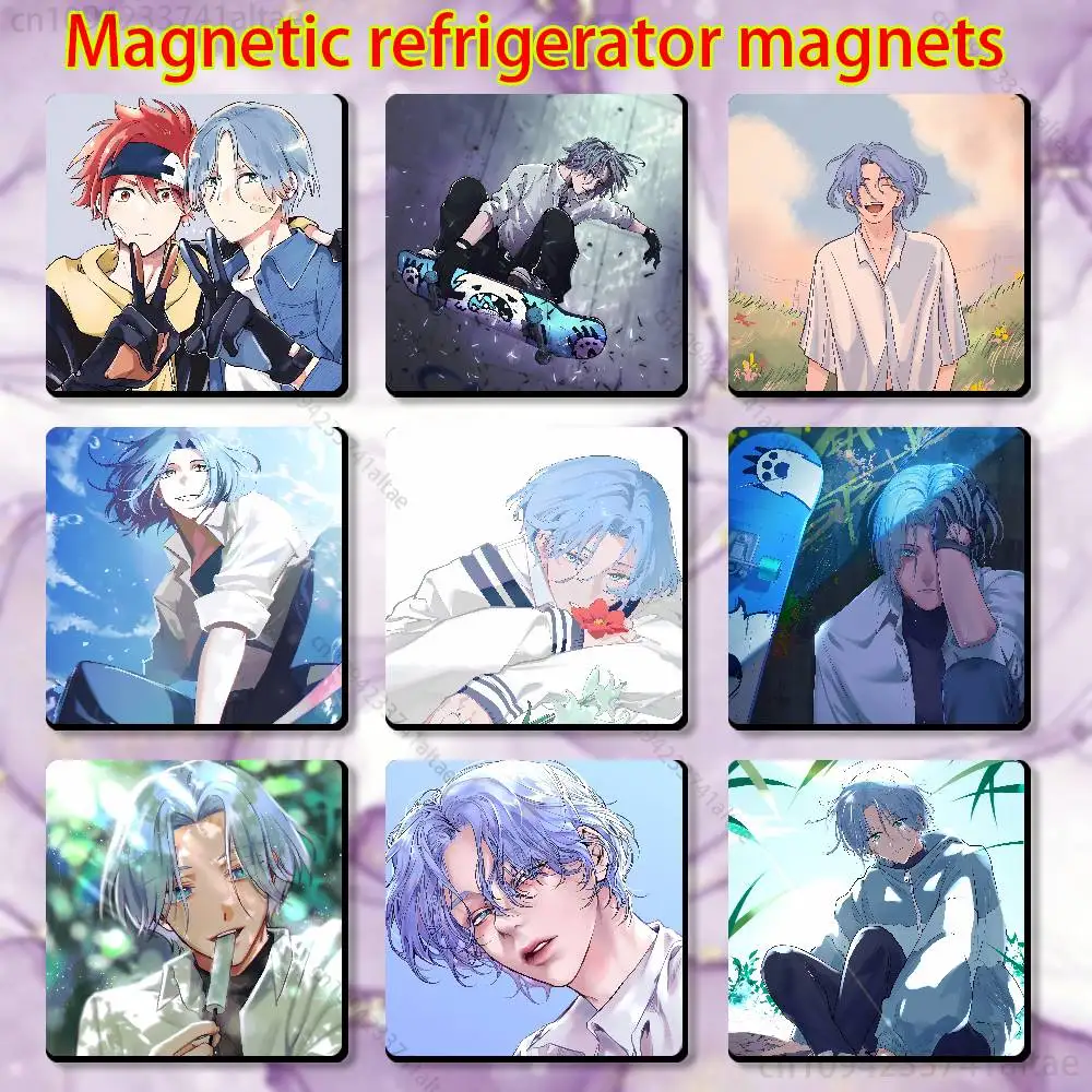 Langa C-Comics Hasegawa  Fridge Magnet Personalized Magnetic Durable Plastic Square Picture Surface Fridge Magnets