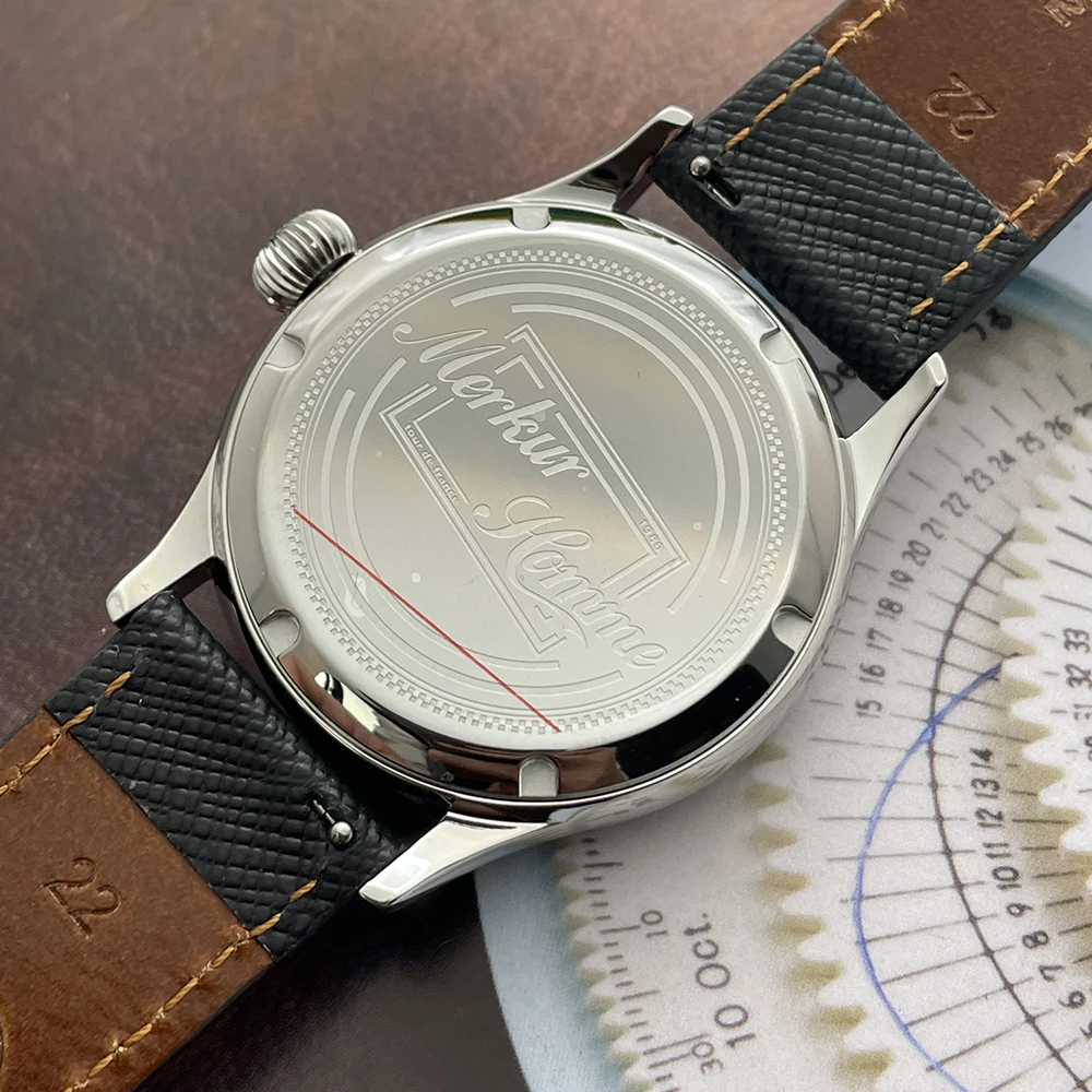 Reloj Merkur creativo para el lugar de trabajo, reloj mecánico automático 24H, reloj luminoso resistente al agua, reloj Masculino de 42MM