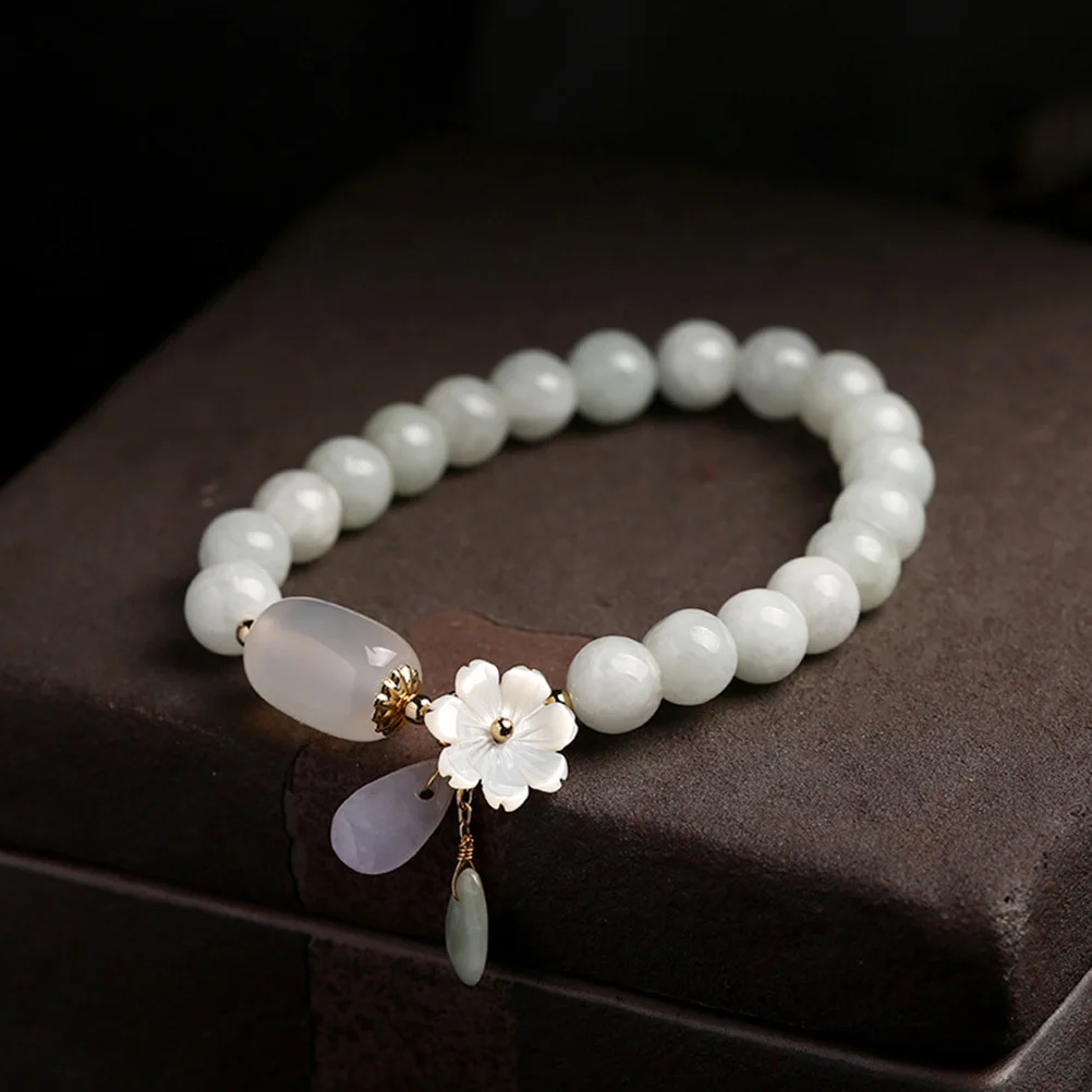 

Fashion Jade Beaded Bracelet Bracelet Protective Hand Jewelry Elegant Gemstone for Women Men Stone Bracelets