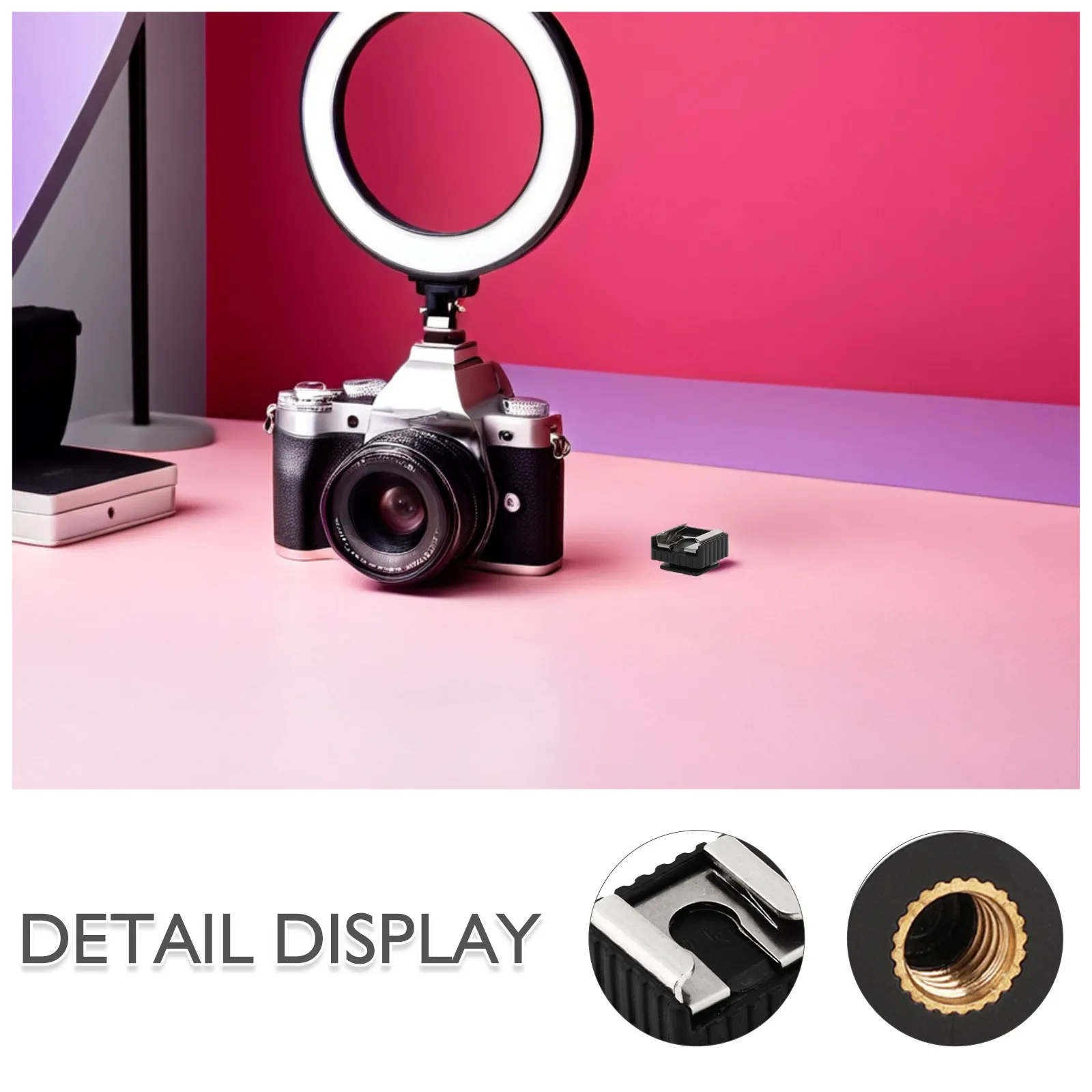 4Pcs Flash Light Clamp Rustproof Lamp Base Adapter for Camera Stabilizer Outdoor Activities Light Holder