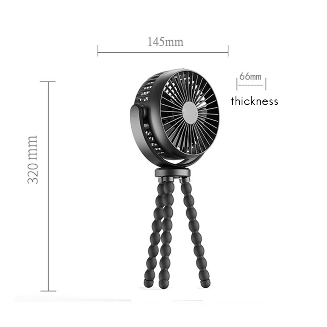 Mini Octopus Fan Portable Deformable Clip-On Desk Fan Windable USB Desktop Bracket Cooling Fan Flexible Hang