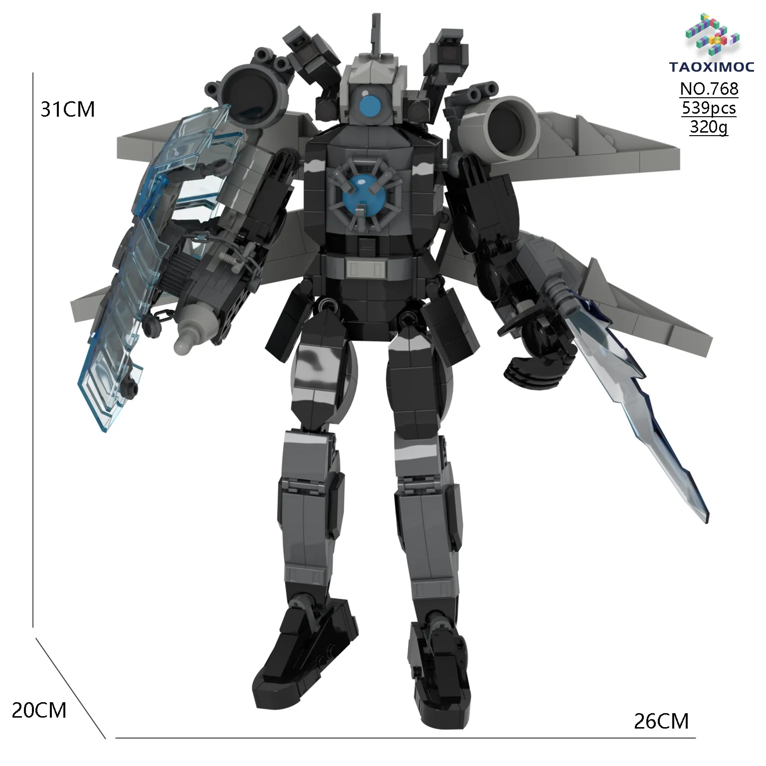 

Compatible With LEGO Skibidi Toilet MOC Abstract Building Blocks Multiverse Upgraded Monitor Man Model Bricks Toys