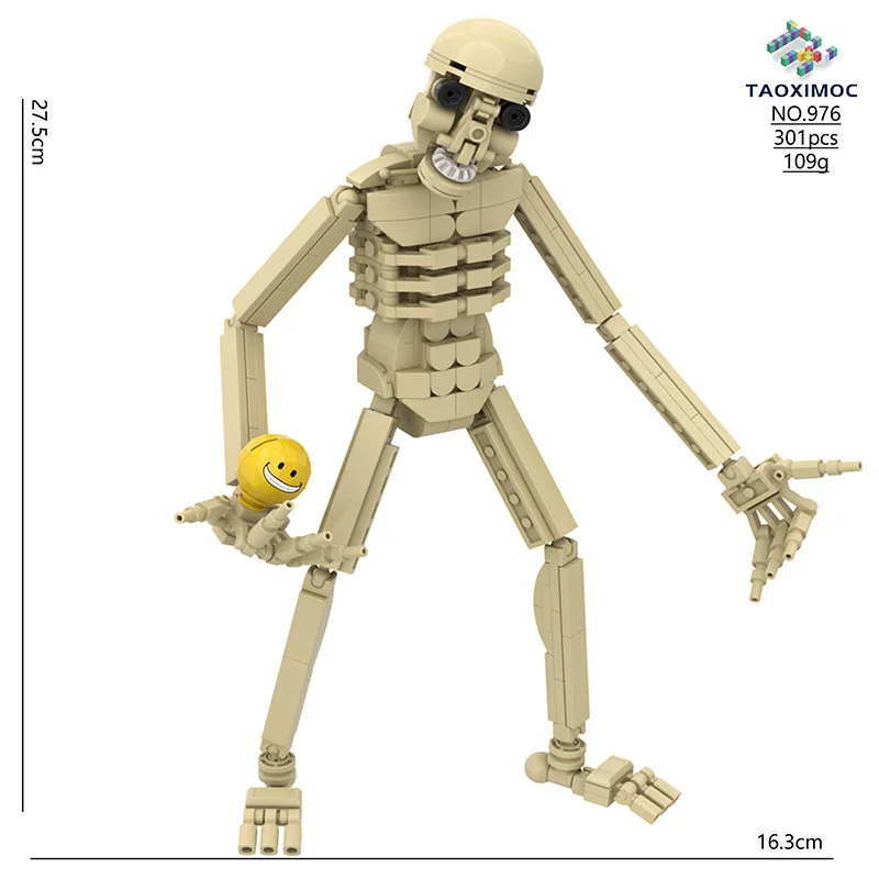 301-teiliges Pixel World GameTime Pix Skelett König der Tiefsee Verity Monster Modell Baustein-Set Halloween-Geschenk für Fans