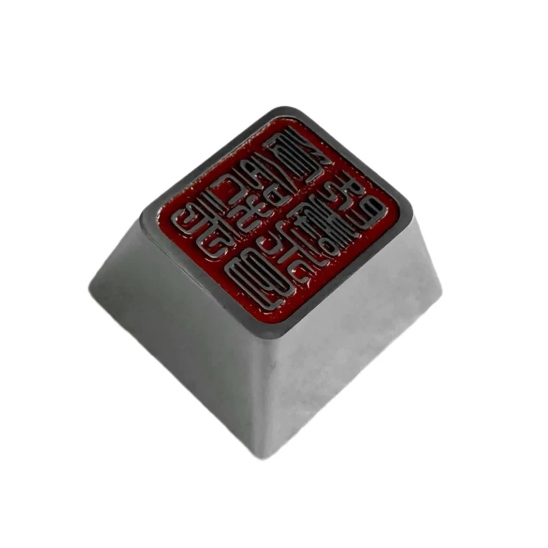 Altura original do keycap da liga zinco, keycap do revestimento do metal resistente a riscos para interruptores mecânicos