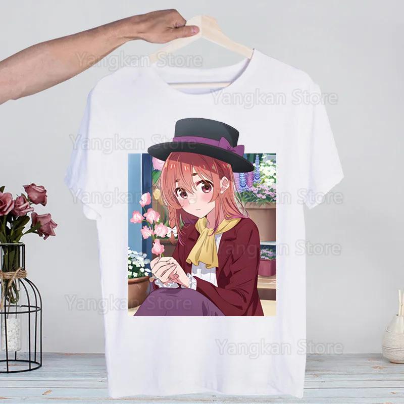 

Rent A Girlfriend Men's Tshirt Cute Printing Shirt Mens Fashion T-Shirt For Men Casual Tops Short Sleeve