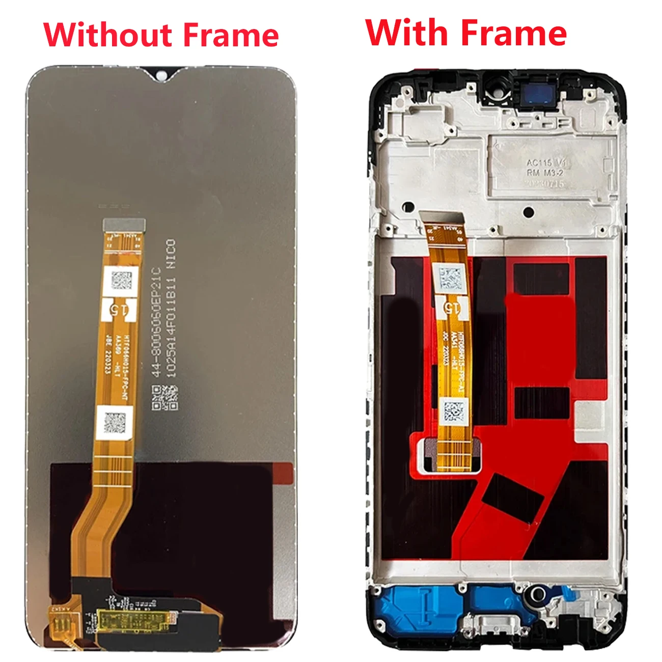 Pantalla For Oppo A18 CPH2591 LCD Display Full With Frame Touch Screen Digiziter Assembly Replacement Repair Parts