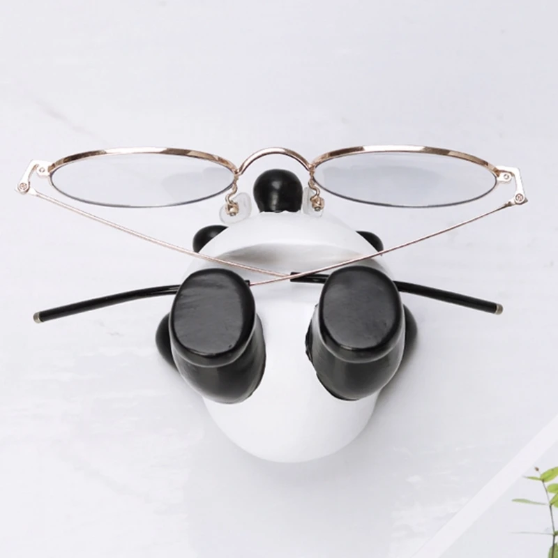 Elegante óculos expositor rack armazenamento óculos estatueta invertido panda óculos titular engraçado óculos