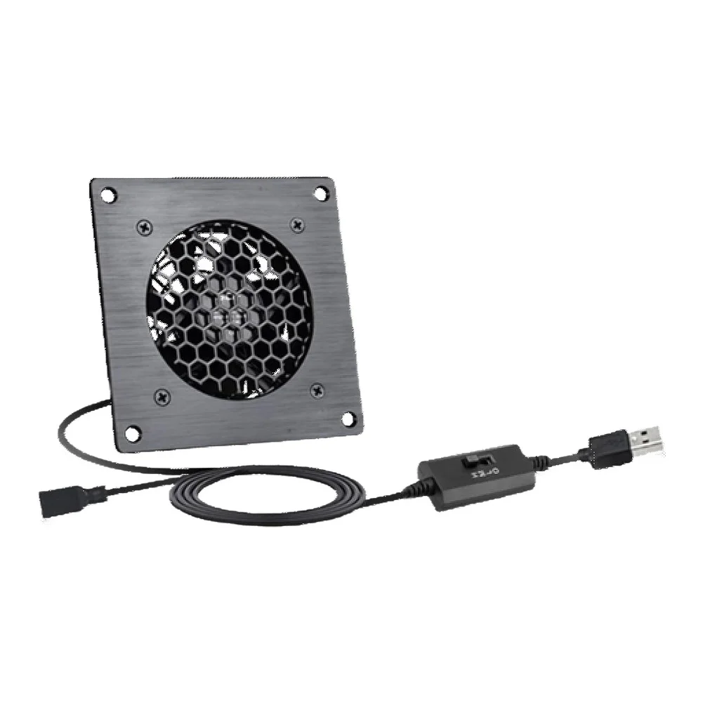 80mmUSB Fan With Temperature Control And Multiple Speeds For Router Cabinet 3-speed 6-speedand 10-speed For Ventilation Cooling