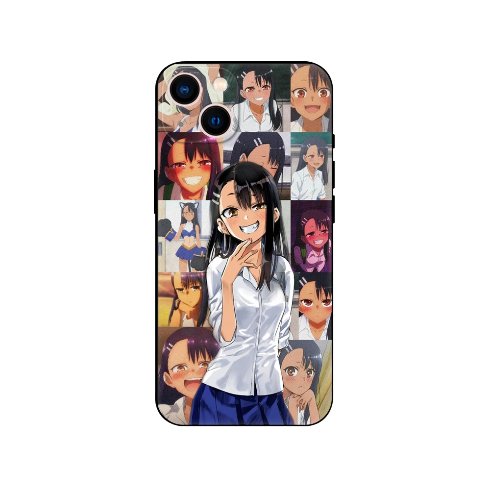 miss nagatoro ，phone case for iphone，14 5s 2020se 6 6s 7 8 plus x 10 XR XS 11 12 13 mini pro MAX black soft tpu back cover