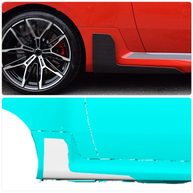 Dry Carbon Car Side Skirts Extensions Apron for BMW G87 M2 Coupe 2-Door 2022-2023 Racing Side Skirt Rocker Panel Winglet