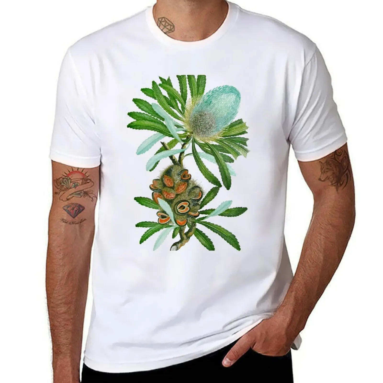 

Banksia Flower T-Shirt t shirt man casual man t shirts for men black cotton t-shirt plain for man package T-shirt