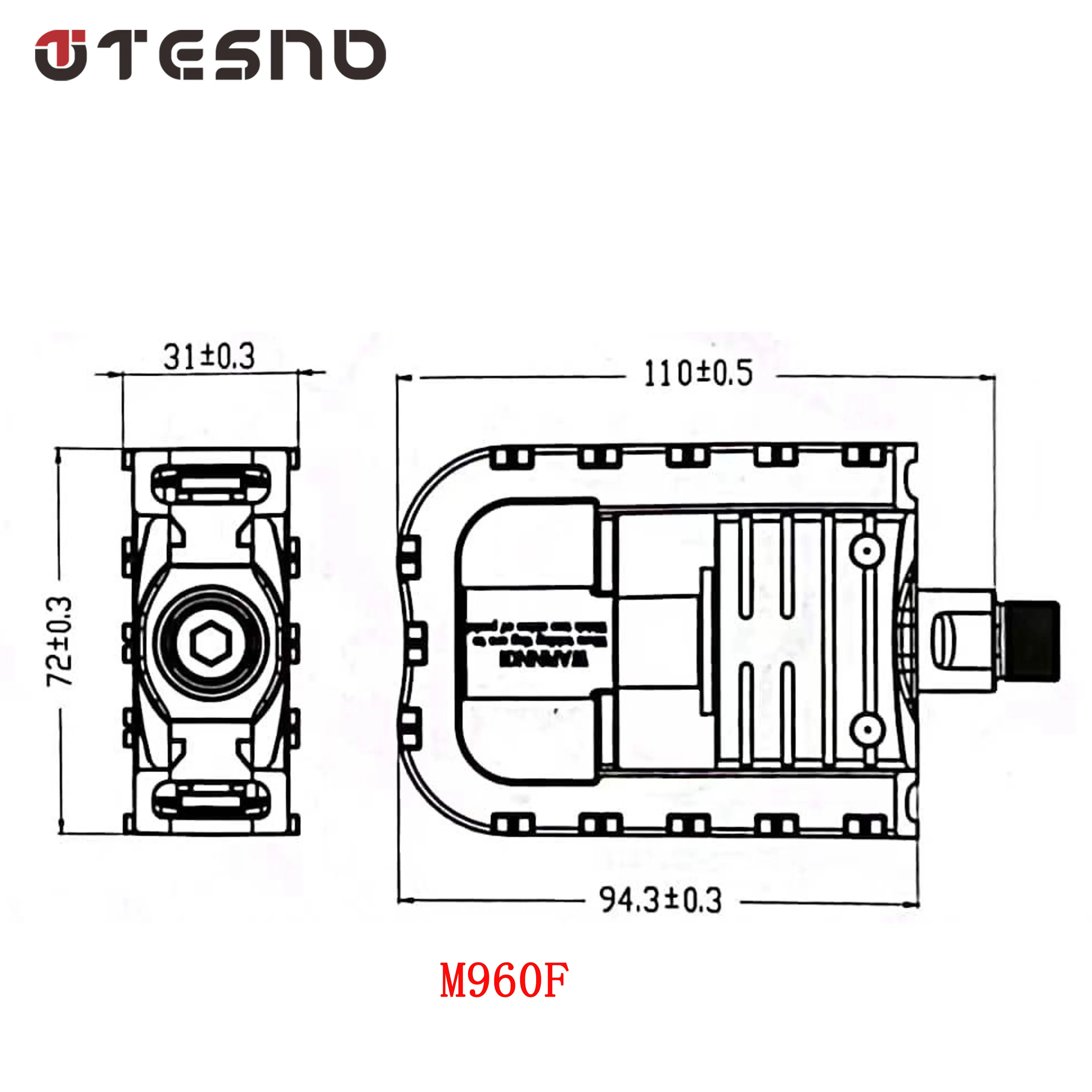 TESNO Universal Platform Pedals with Reflector for Mountain Road Bike Folding Bike Electric Vehicle - Bicycle Riding Accessories