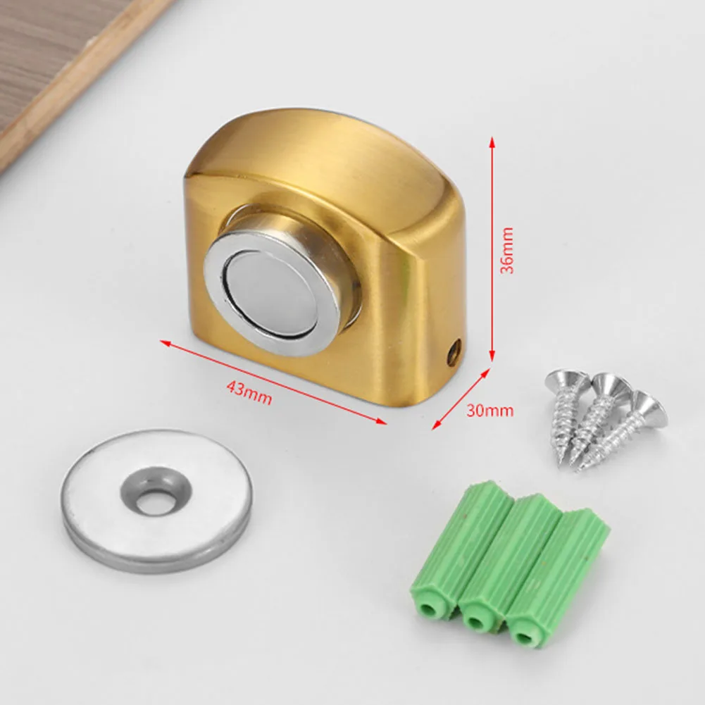 Home Improvement No-punch Door Stop Magnetic Door Suction Reliable Manual Control Secure Grip Sturdy And Strong