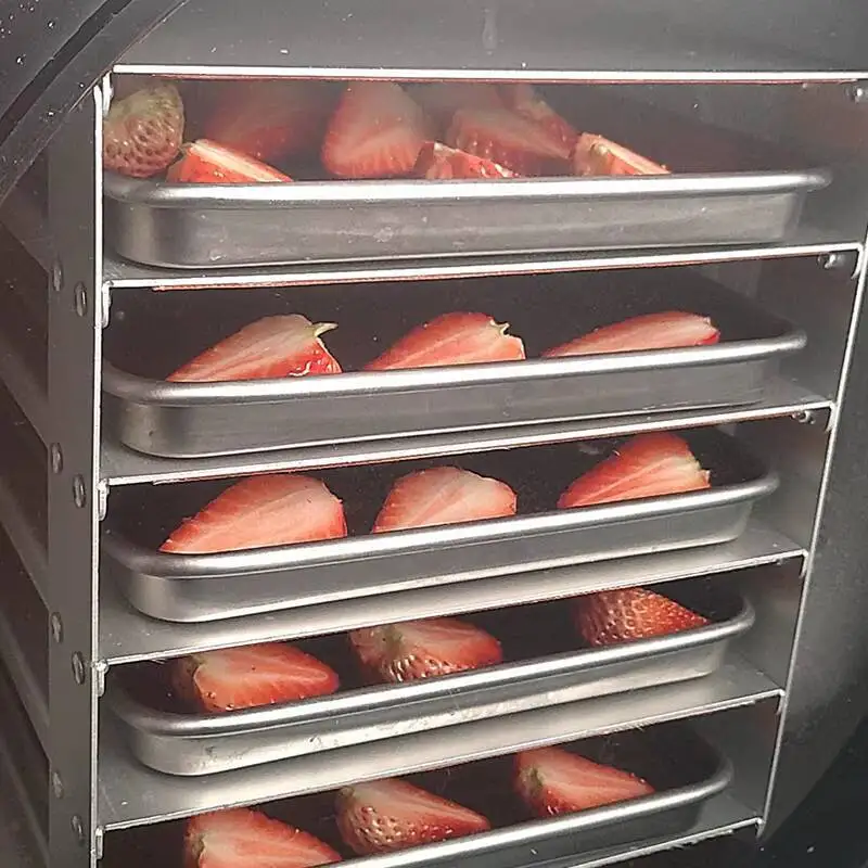 6 كجم التحكم الرقمي مجفف التجميد المنزلي سهل الاستخدام صغير فراغ مجفف بالتجميد مضخة ضاغط والعتاد التلقائي لتجهيز الأغذية