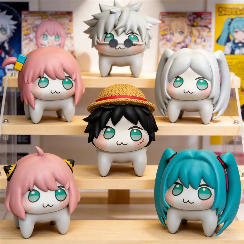 Hot Anime Q Version Doro Figurine Japanese Q Version PVC Anime Model Desktop Decoration Collectible Toy Doll Birthday Gift
