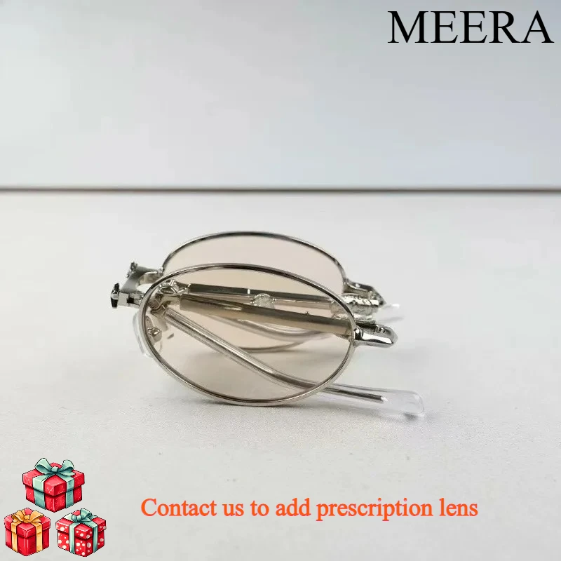 

Солнцезащитные очки в корейском стиле GM, складные, портативные, ультралегкие, титановые, цвета Tour Orange, для коррекции близорукости, с защитой UV400