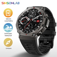 New Smart Watch 466*466 1.43 AMOLED Full Touch Screen 5ATM waterproof GPS 500mAh High Battery Compass  170+ Sports Modes For Men