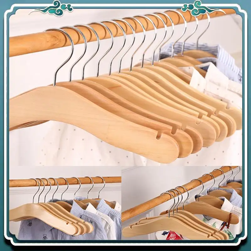 A67K-Wooden Baby Hangers,Kids Hangers,Notched Shoulder Design For Children Clothes,Decoration Hanger,20 Pack,Medium
