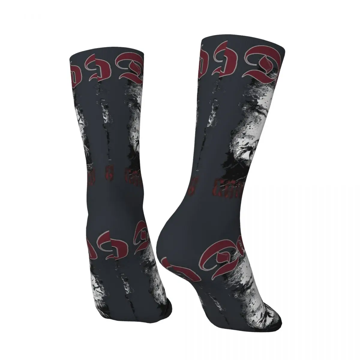 Hip Hop Retro The Damned Men's Socks Unisex The Damned Harajuku Seamless Printed Crew Sock Boy Gift official-website tops fugees