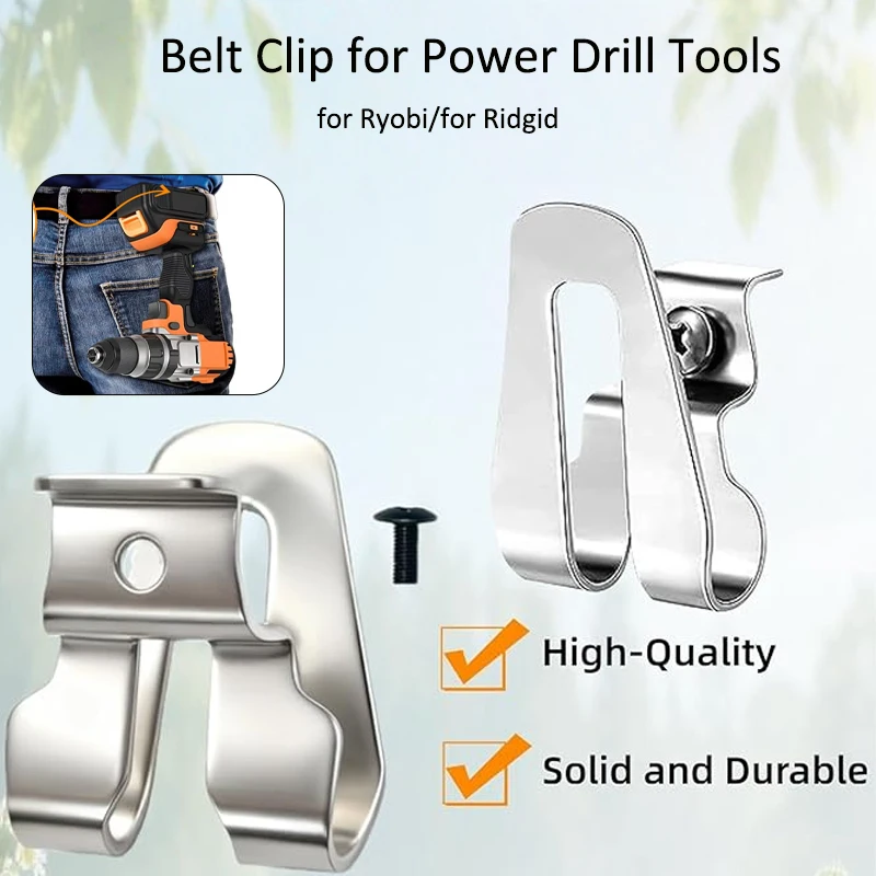 1/2pcs Electric Drill Belt Clip Hooks with Screws for Ryobi/for Ridgid Impact Driver Drill Holder Wrench Power Tool Accessories