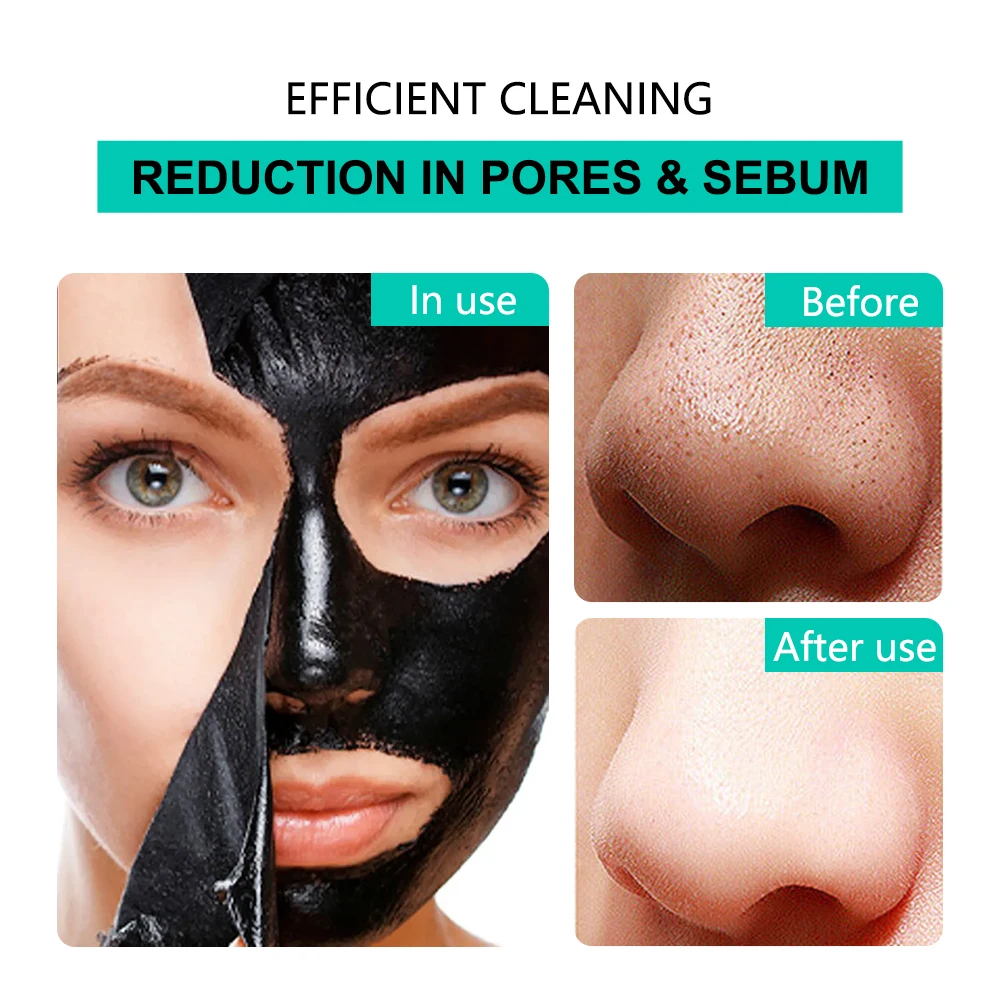 Blackhead Remover Black Dots Facial Masks Nose Bamboo Charcoal Point Pimple Anti Acne Spot Face Skin Care Beauty Tools