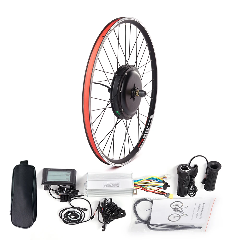 AliExpress CSC 48V 1500W e-bike Conversion Kit Front rear hub Motor bike Kit Wheel for 700C 26inch 27.5inch