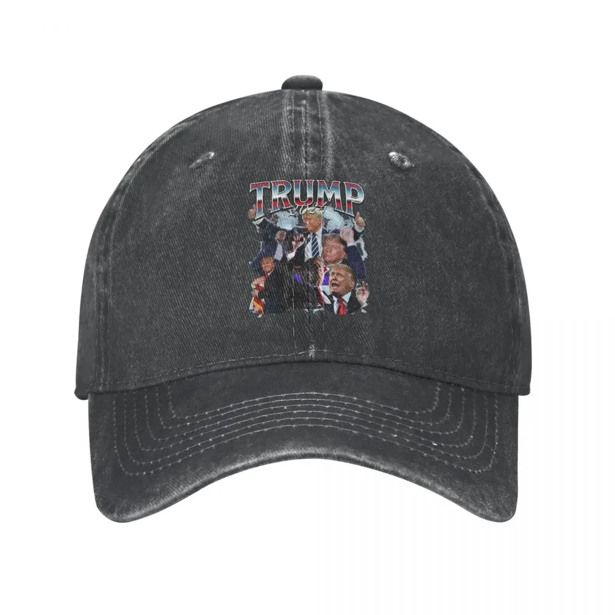 

Baseball Caps Retro Trump 2024 Bootleg Style Accessories for Men Women Vintage Distressed Denim Sun Cap