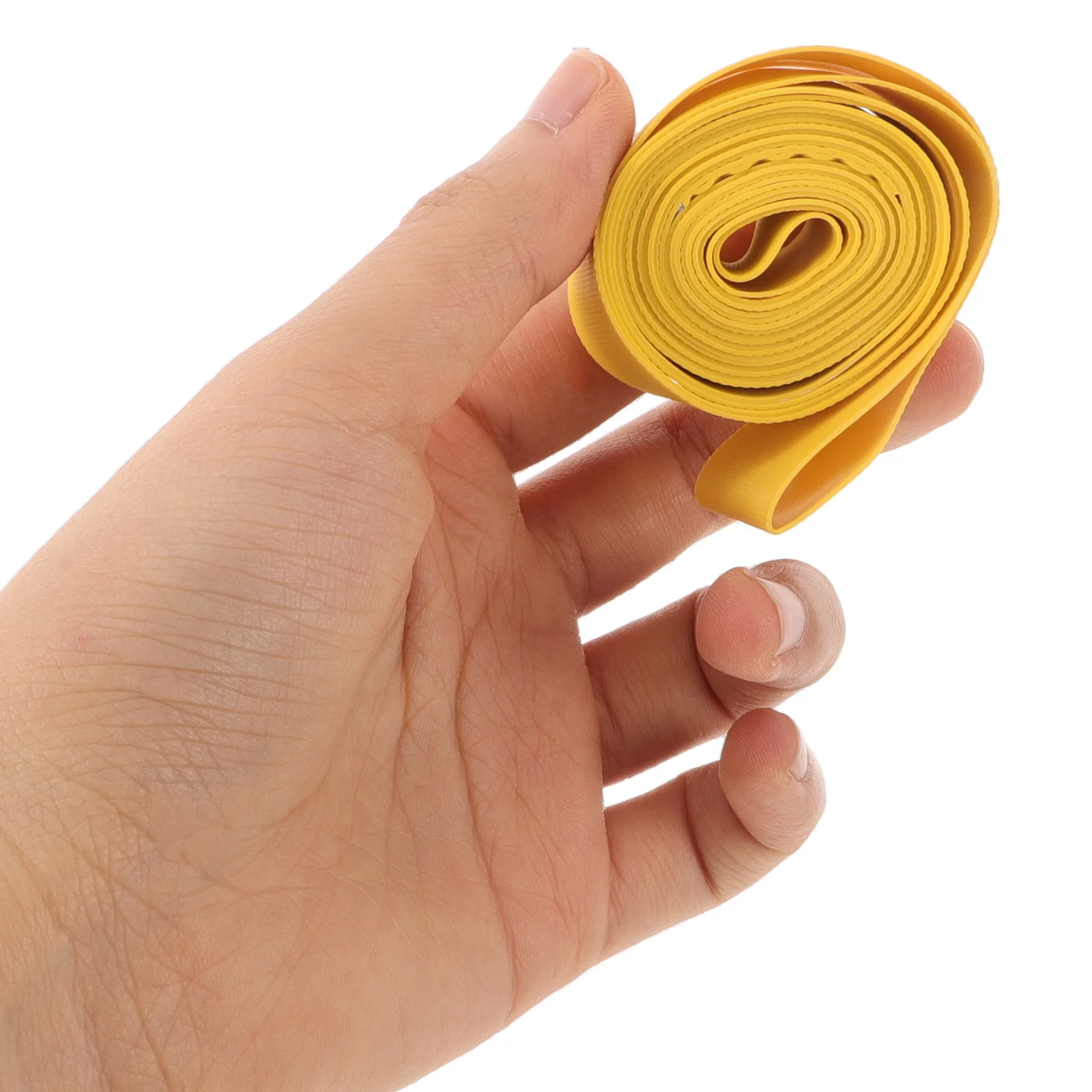 

2 Pcs Anti-puncture Tire Pad Tape Bike Grips Protector Yellow Pvc Handlebar Tapes