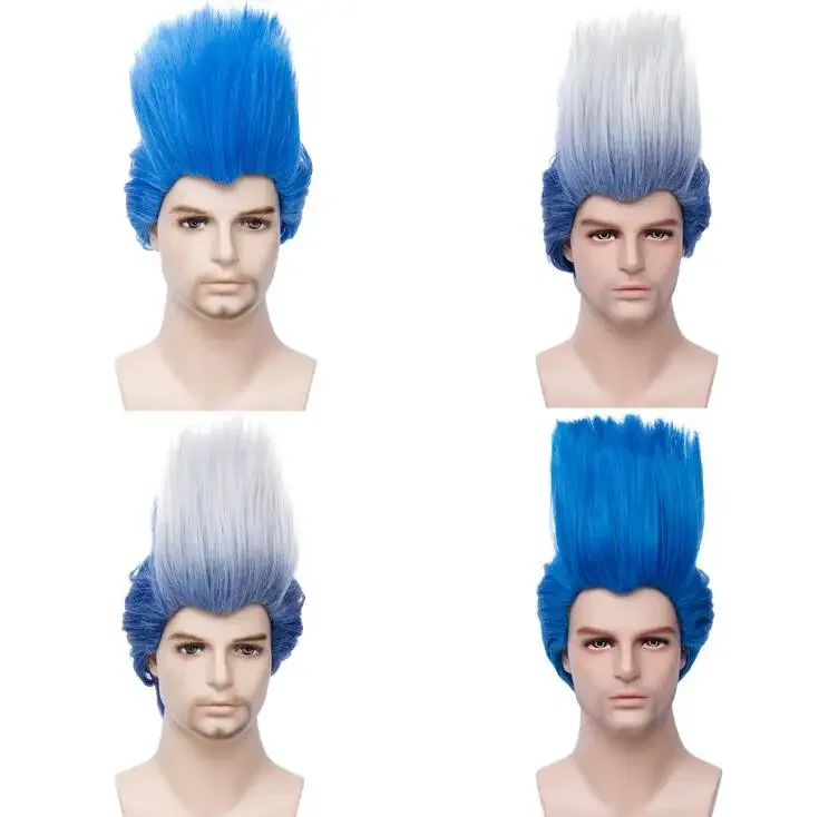 Anime Hậu Duệ 3 Hades Cosplay Tóc Giả Ngắn Gradient Nhiệt Chống Tóc Halloween Vai Trò Chơi Trang Phục Tóc Giả