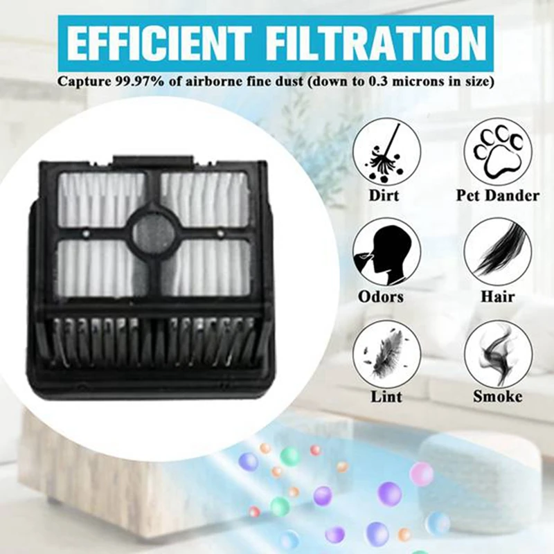 8 Stück Hepa Filter Staubsauger Zubehör Kunststoff kompatibel für Dreame H20 / H30 Staubsauger Ersatzteile