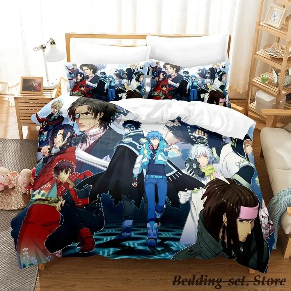 

New DRAMAtical Murder Bedding Set Cartoon Anime three-piece set Adult Kid Bedroom Duvetcover Sets 3D Kawaii letto matrimoniale