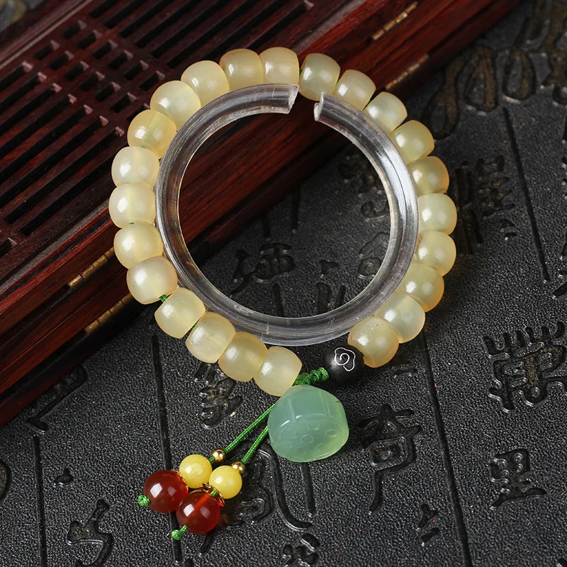 

Natural Women'S Jewelry Goat Horn Buddha Beads Bracelet