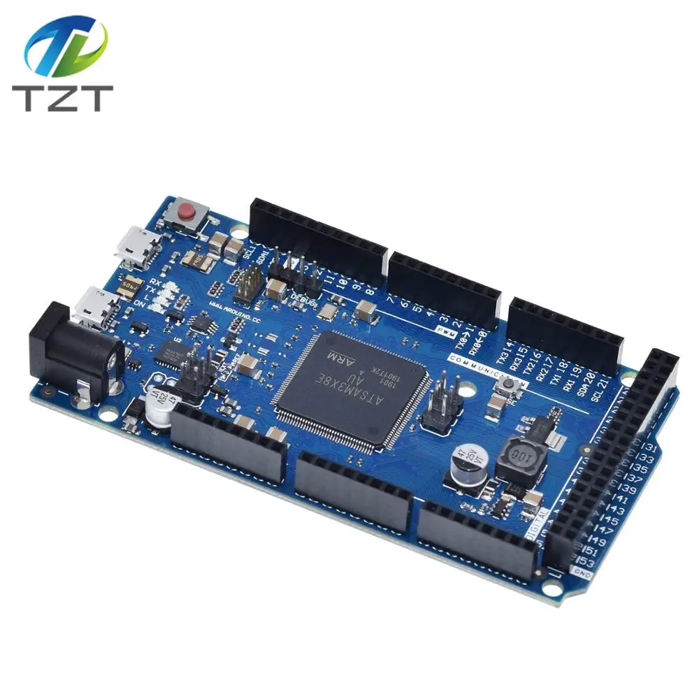 Imagem -06 - Tzt-official Duemilanove Due r3 Board Sam3x8e 32-bit Arm Cortex-m3 Mega2560 r3 Duemilanove Arduino Due Board