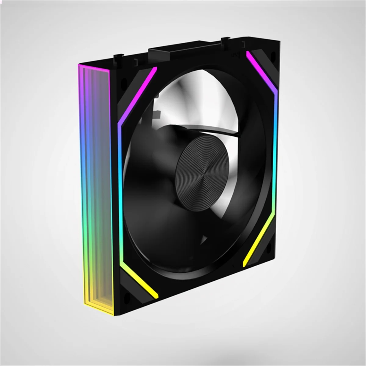 N88R V2RS Case Fan Magic Block Free Splicing 120mm PC Computer 12V Chassis Fan Lian 3PIN 5V ARGB Divine Light Li Black,B