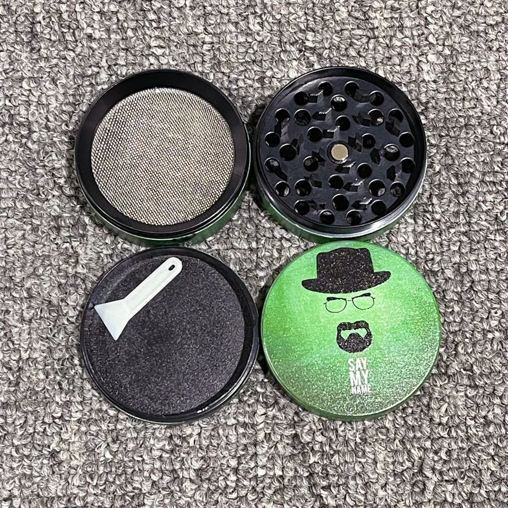2inch Movie Man Herb Grinder 4-Layers Metal Crusher Mill Manual Mortar Grinder Tobacco Cigarette Grass Cigar Smoking Accessories