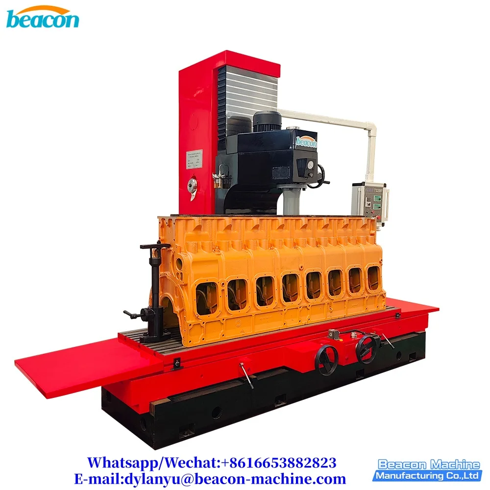 Vertical Cylinder Boring Machine T2200 Engine Cylinder Borer for Large Heavy Duty Vehicle Tractor Ship Diese